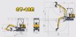 Preview: Minibagger kaufen - CT-18E technische Übersichtszeichnung